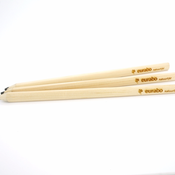 Carpenters pencil oval ca. 24 cm, natural
